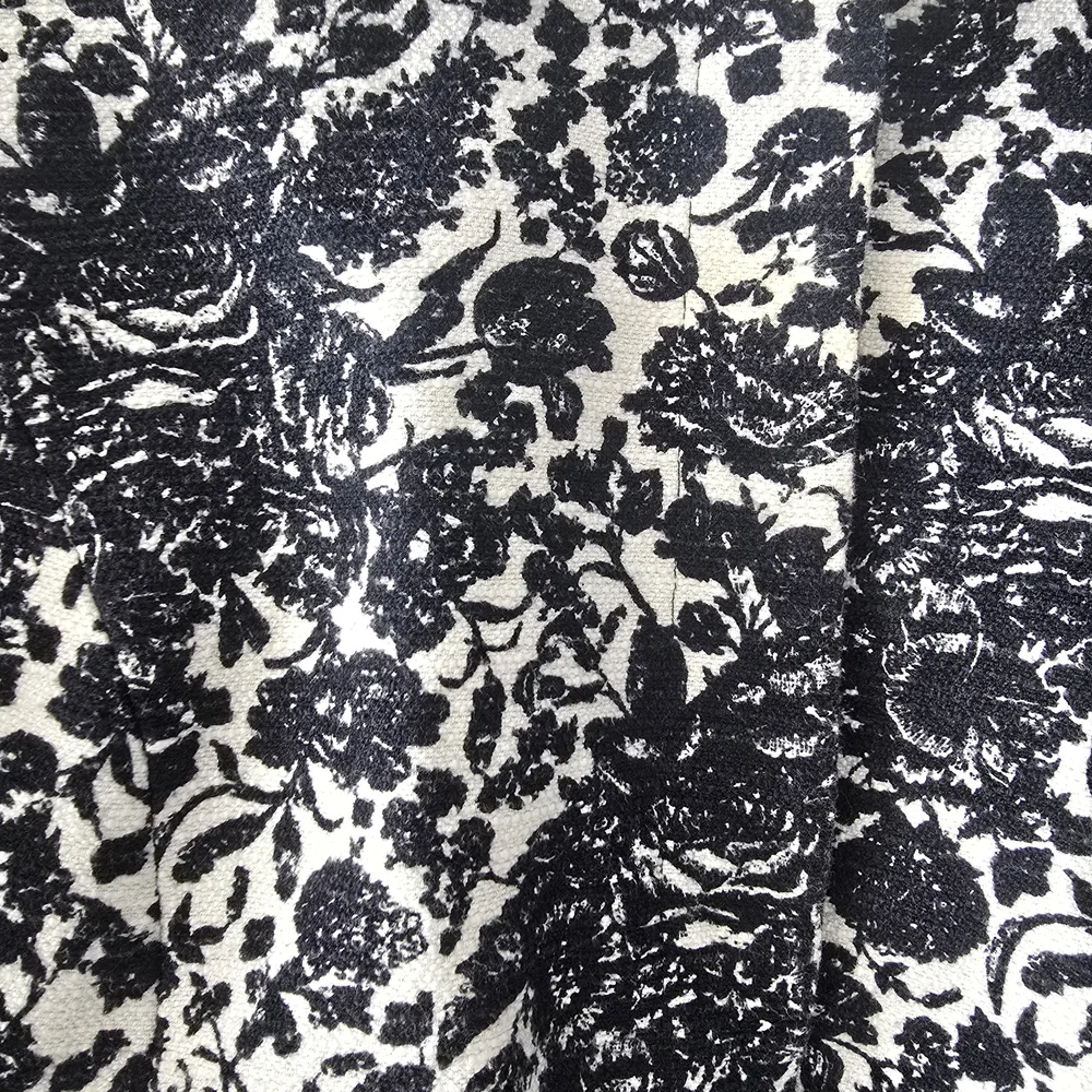 Talbots navy blue and white floral blazer women size 16W - Picture 3 of 15